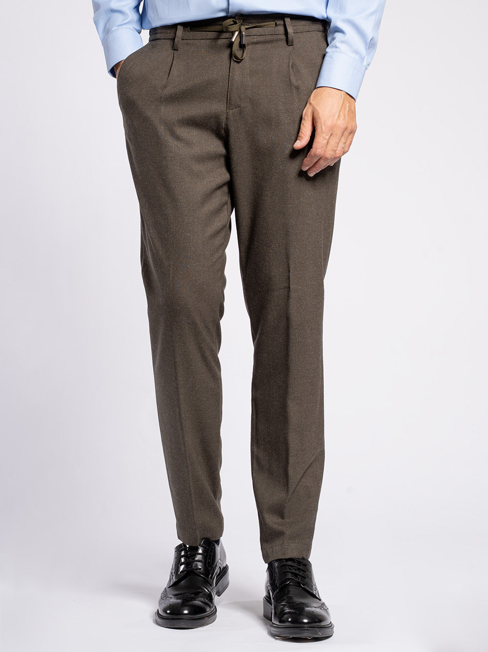 Pantalone in cotone flanella