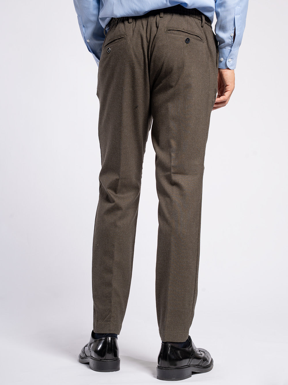 Pantalone in cotone flanella
