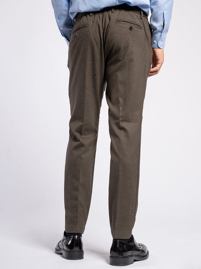 Pantalone in cotone flanella