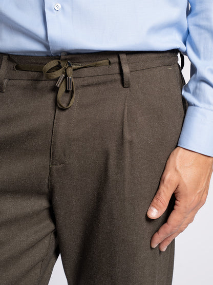 Pantalone in cotone flanella