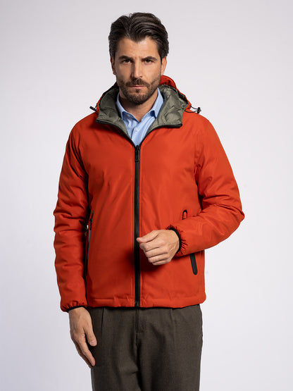 Caban in tessuto tecnico double face