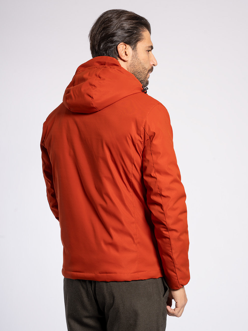 Caban in tessuto tecnico double face