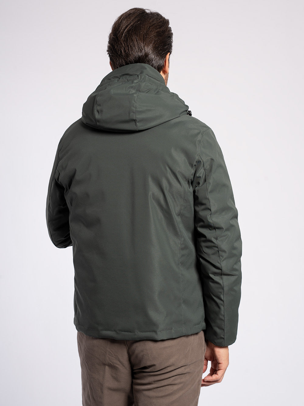 Caban in tessuto tecnico double face