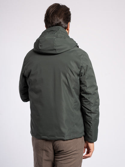 Caban in tessuto tecnico double face