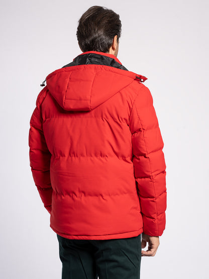 Piumino con cappuccio staccabile