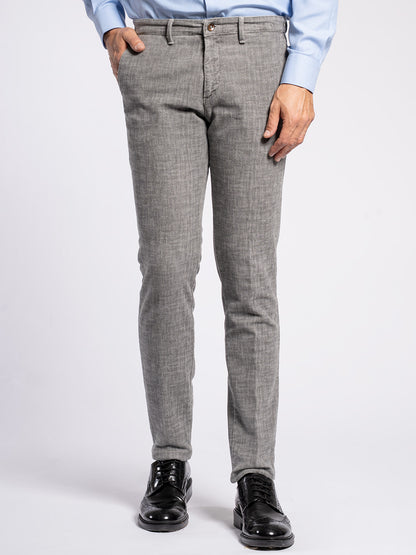 Pantalone chino fustagno stampato