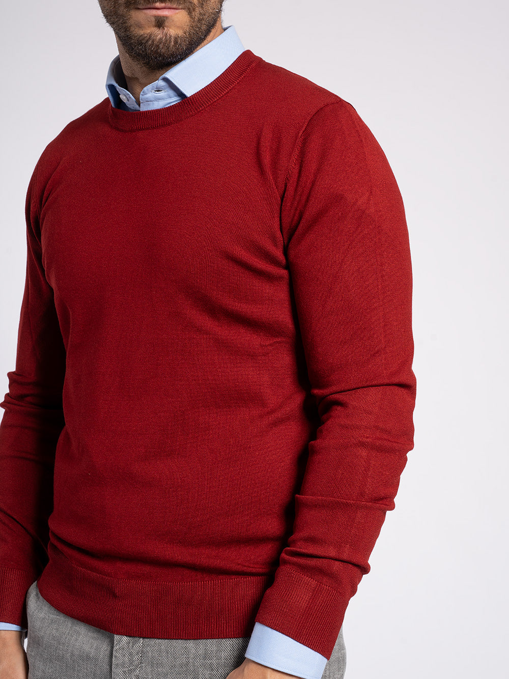 Girocollo basic in viscosa