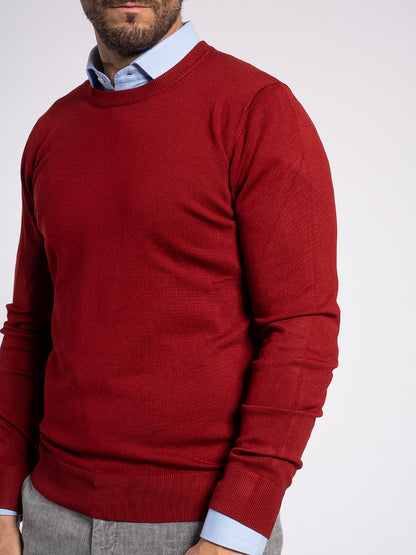 Girocollo basic in viscosa