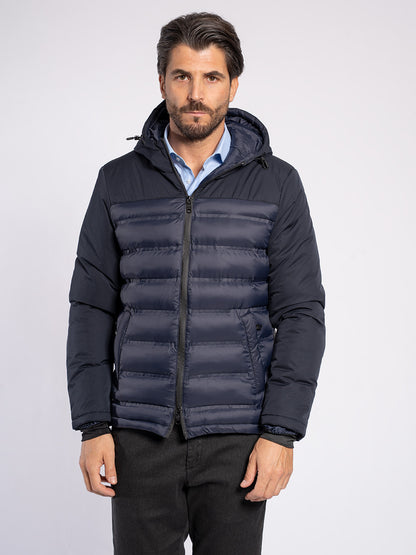 Piumino con doppio tessuto