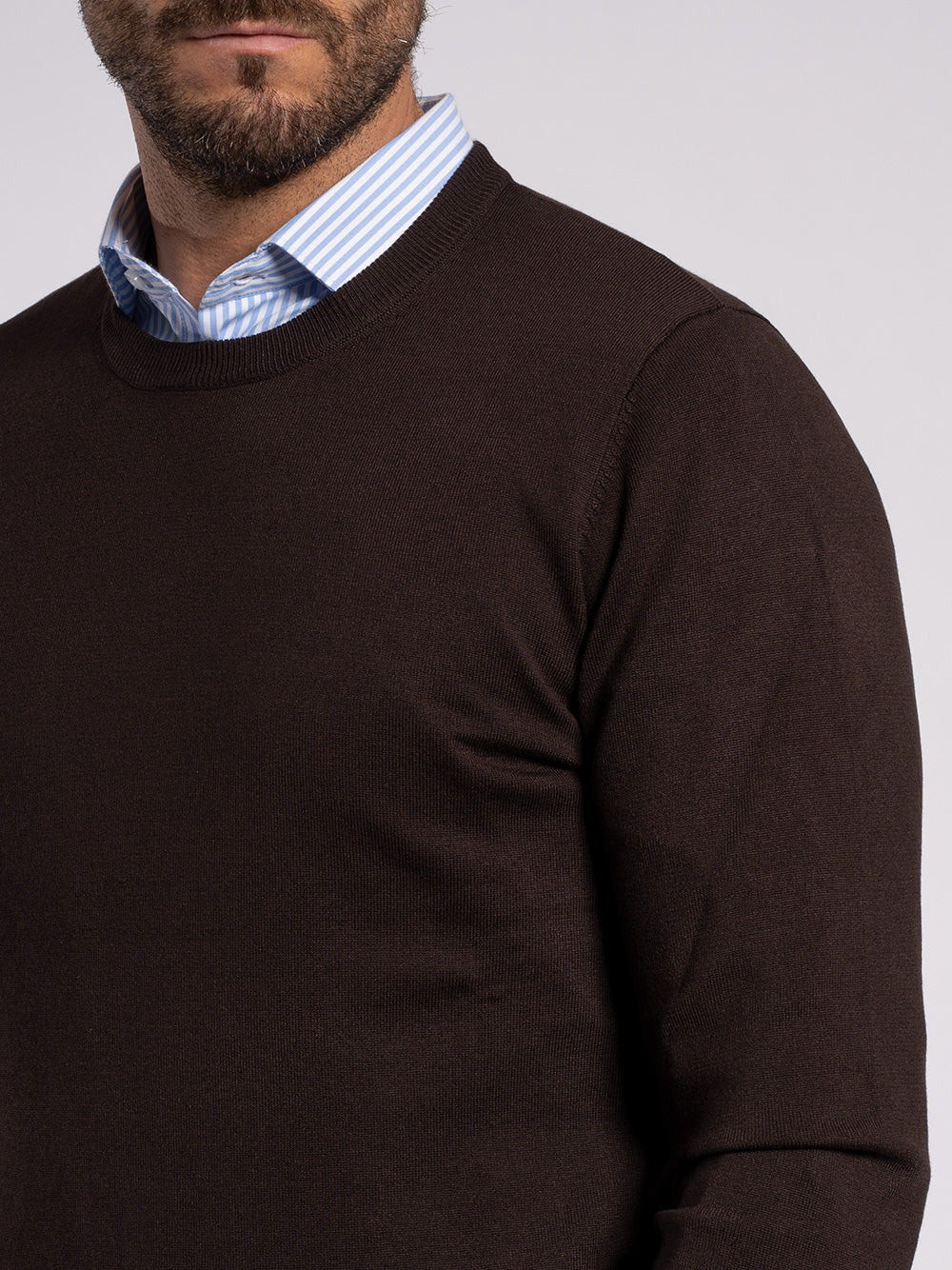 Girocollo basic in viscosa