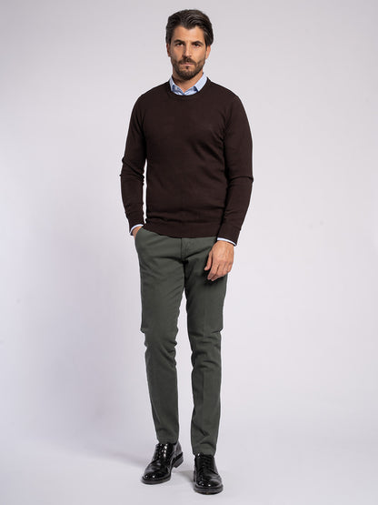 Girocollo basic in viscosa