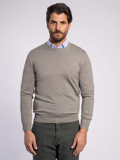 Girocollo basic in viscosa