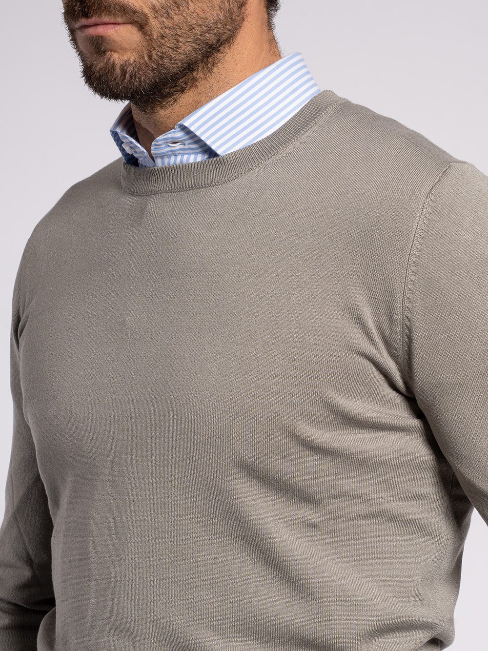 Girocollo basic in viscosa