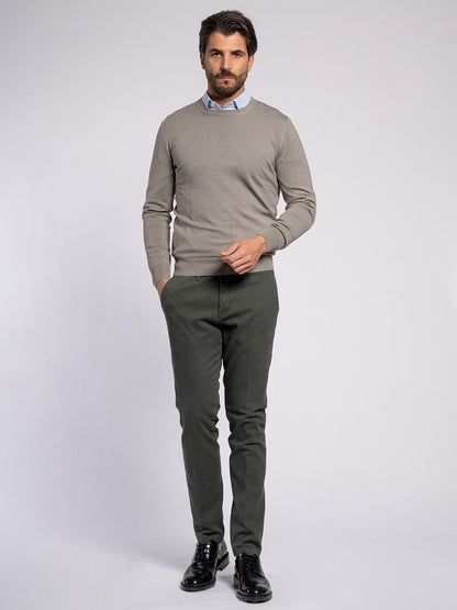 Girocollo basic in viscosa