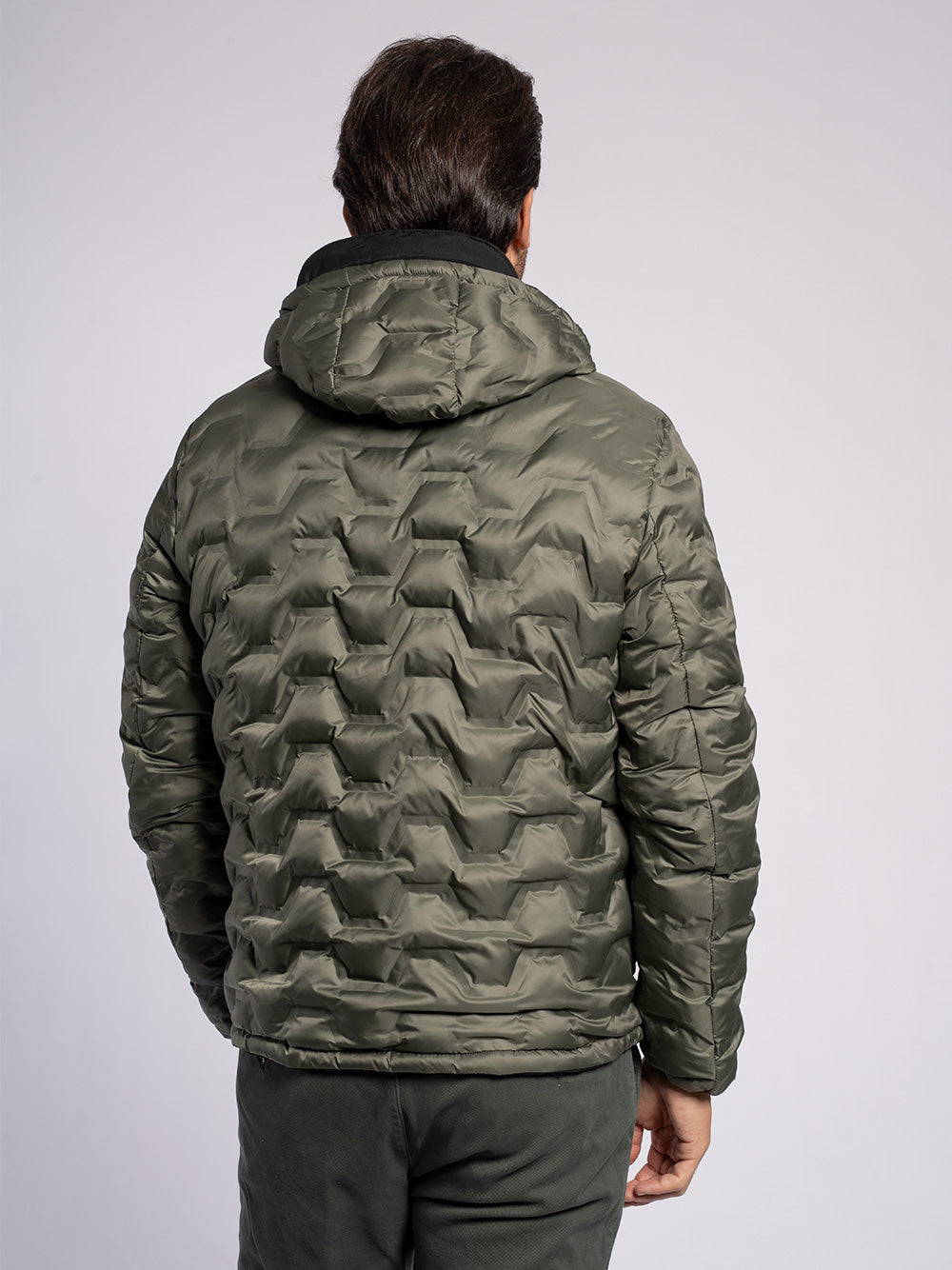 Caban in tessuto tecnico double face