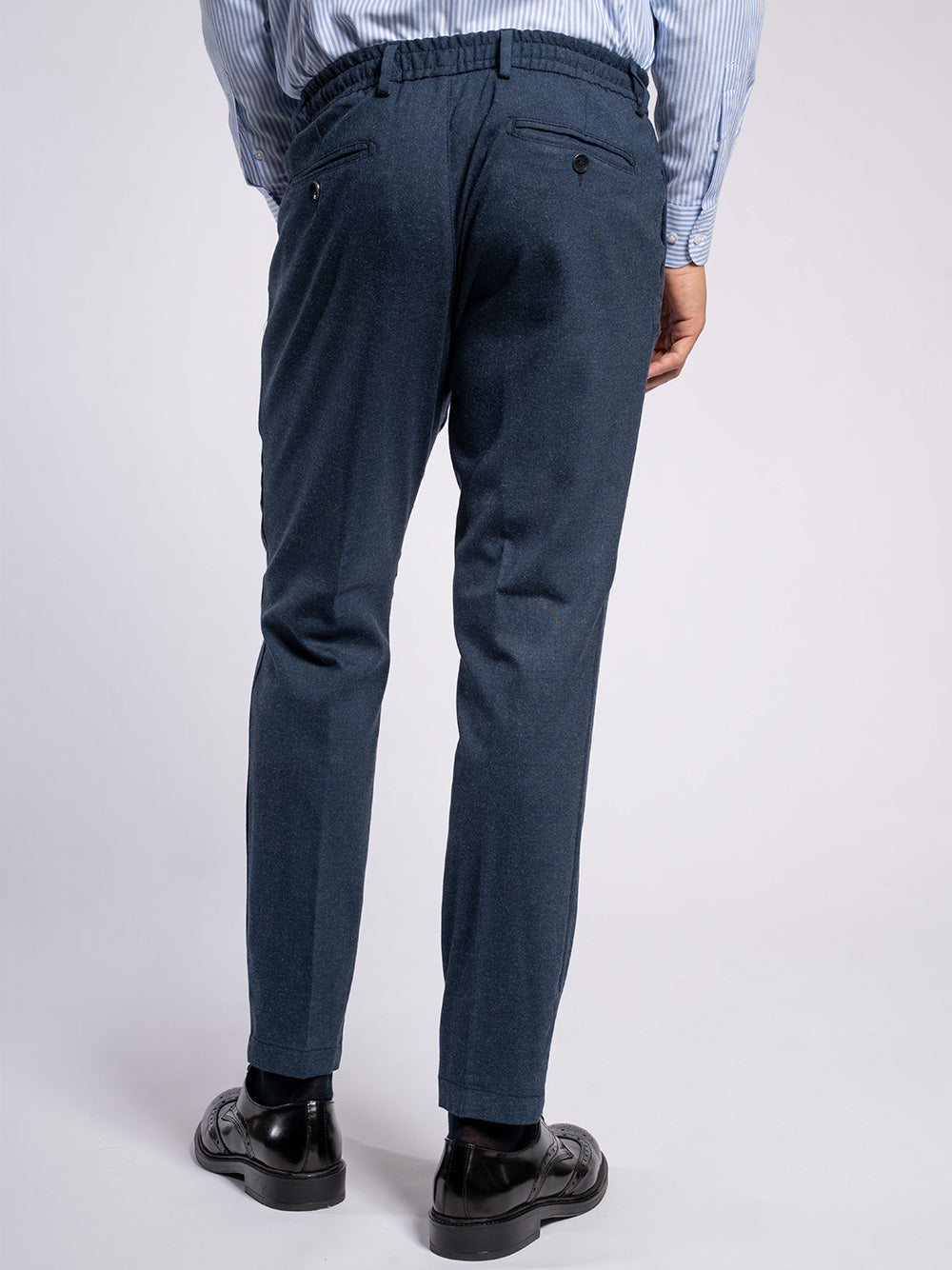 Pantalone in cotone flanella