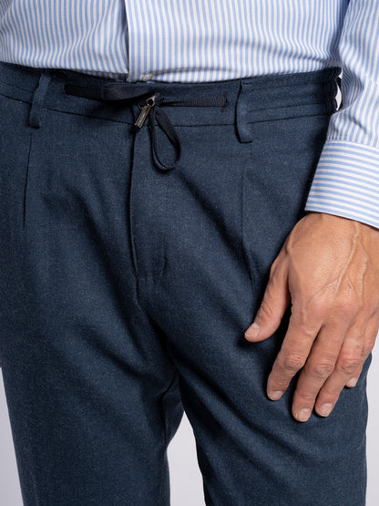 Pantalone in cotone flanella