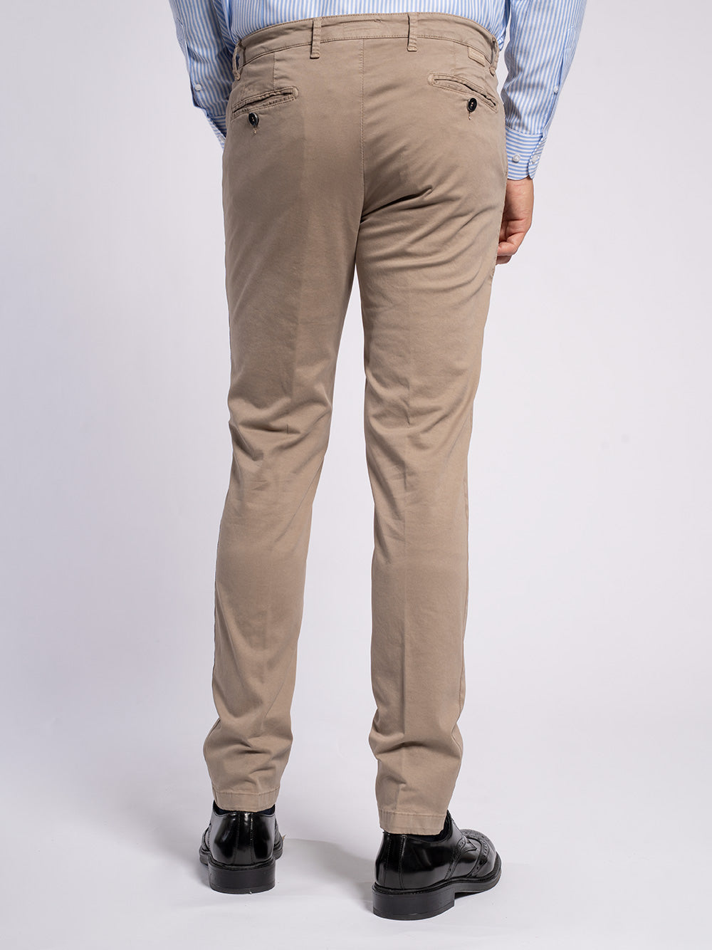 Pantalone in cotone elasticizzato