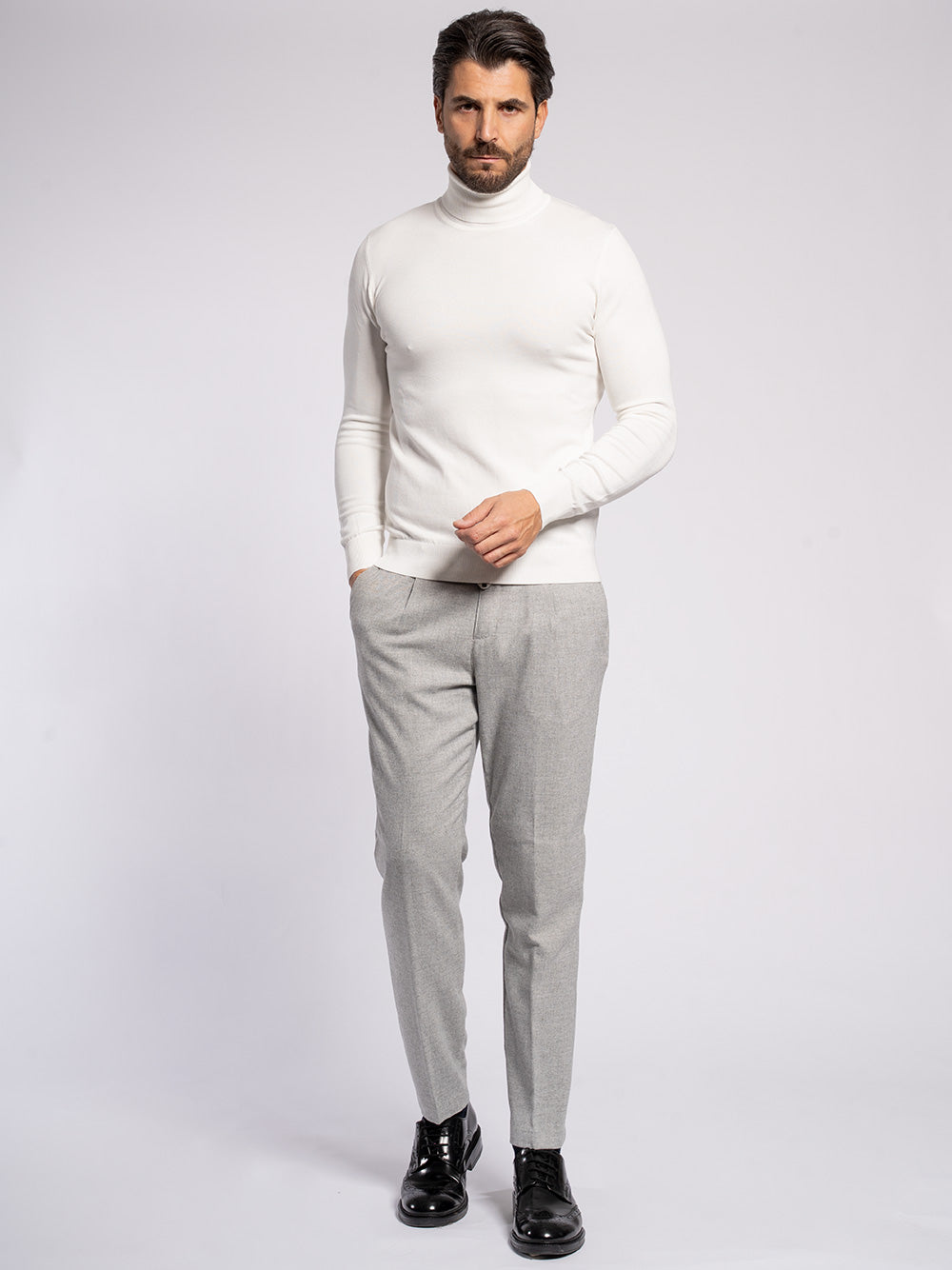 Pantalone in cotone flanella