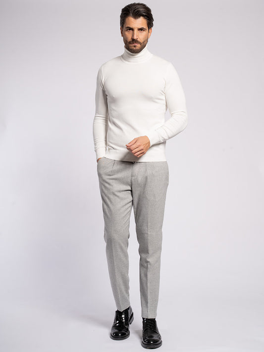 Pantalone in cotone flanella
