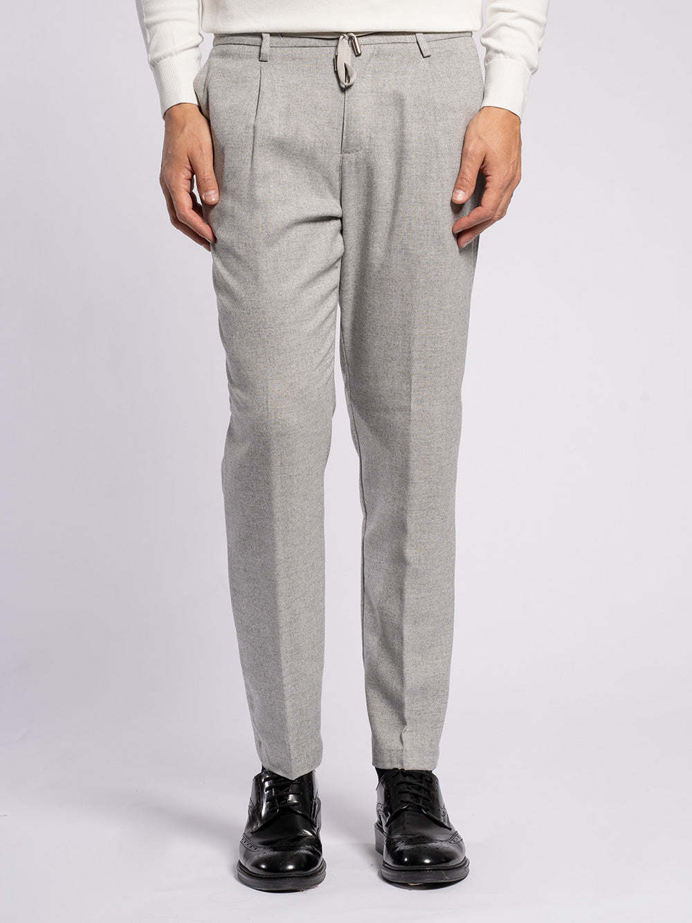 Pantalone in cotone flanella