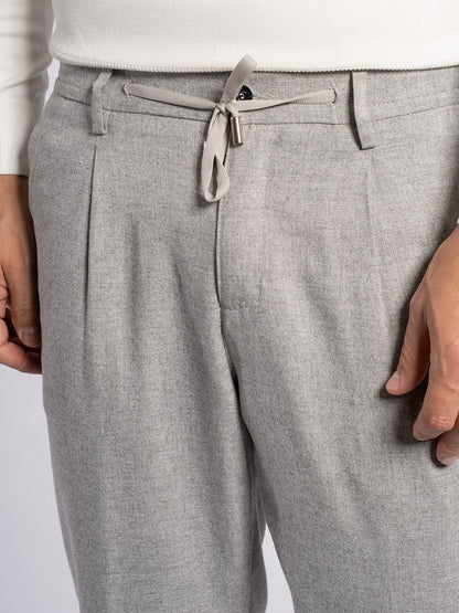 Pantalone in cotone flanella