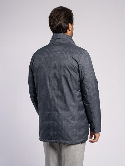 Field jacket tessuto tecnico