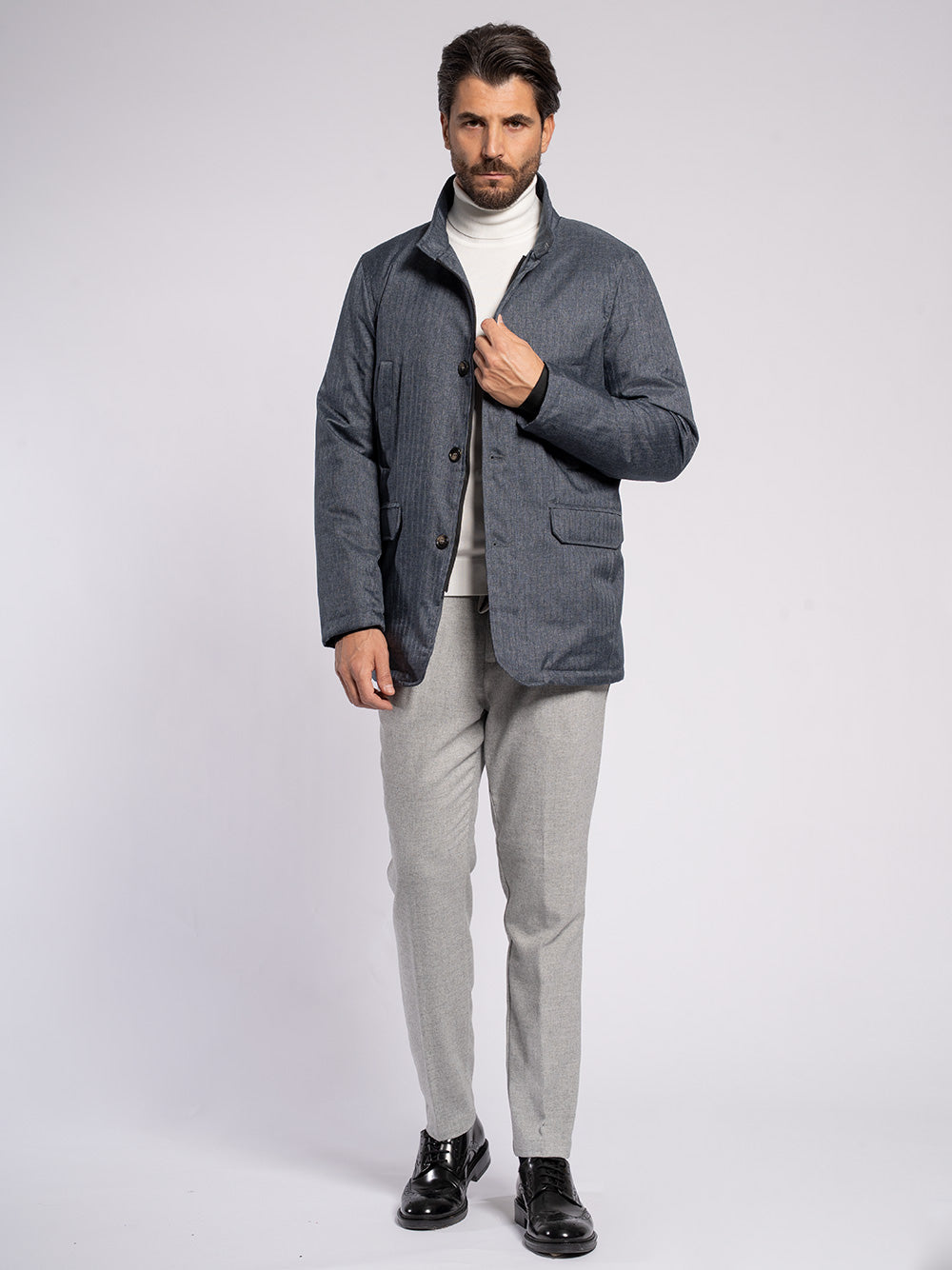 Field jacket tessuto tecnico