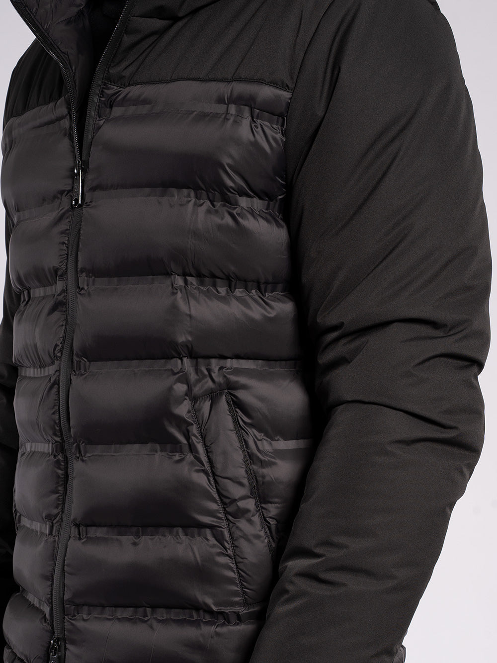 Piumino con doppio tessuto