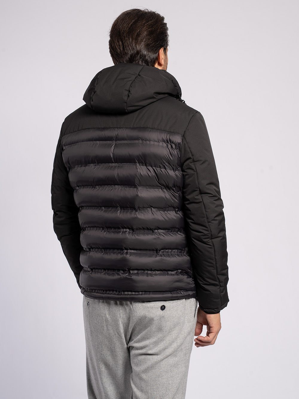 Piumino con doppio tessuto