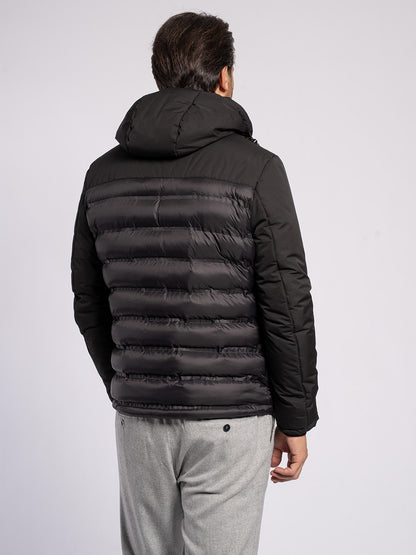 Piumino con doppio tessuto