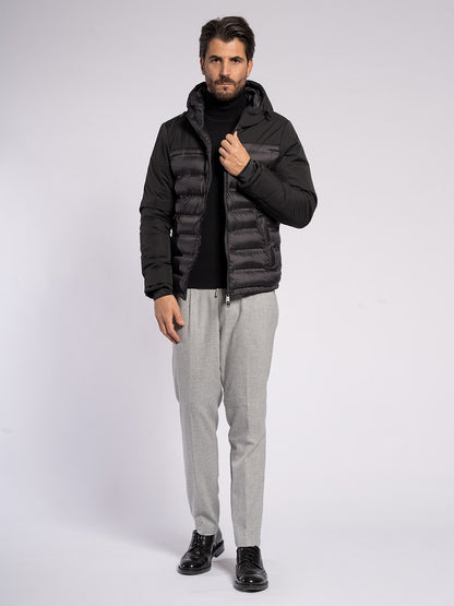 Piumino con doppio tessuto