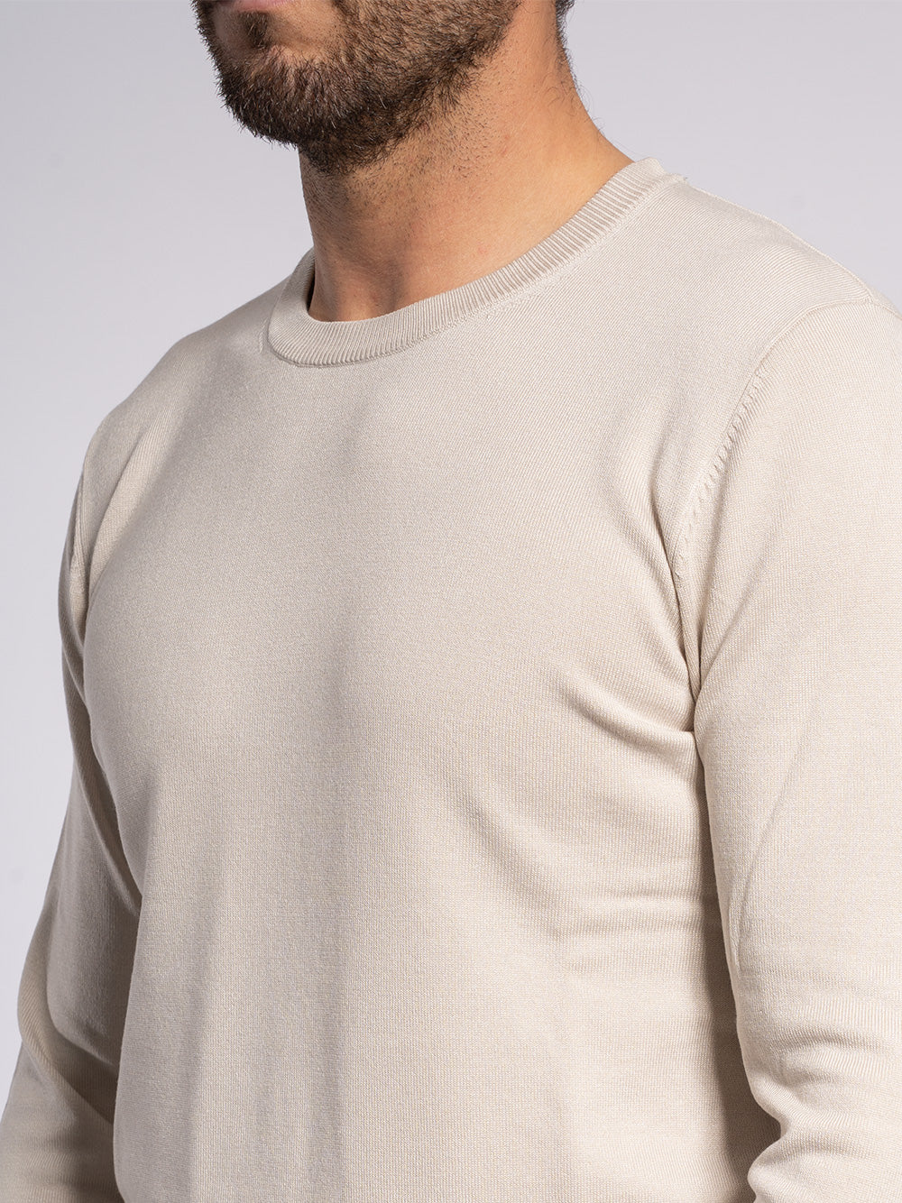 Girocollo basic in viscosa