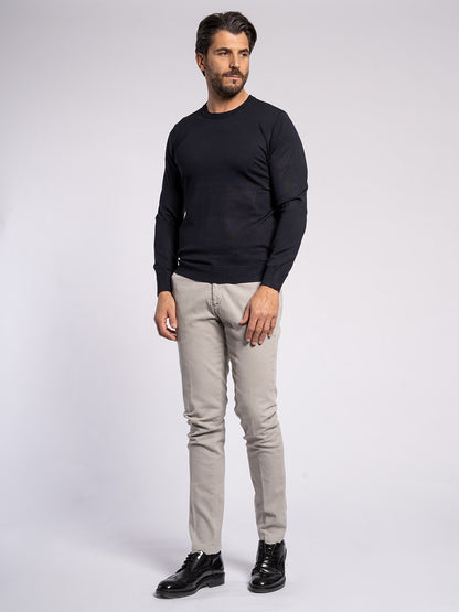 Girocollo basic in viscosa