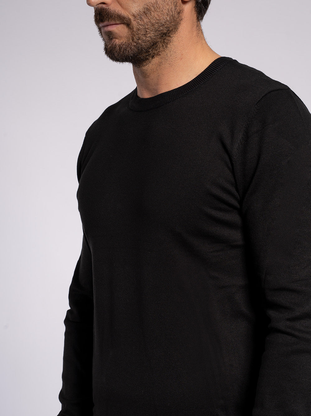 Girocollo basic in viscosa