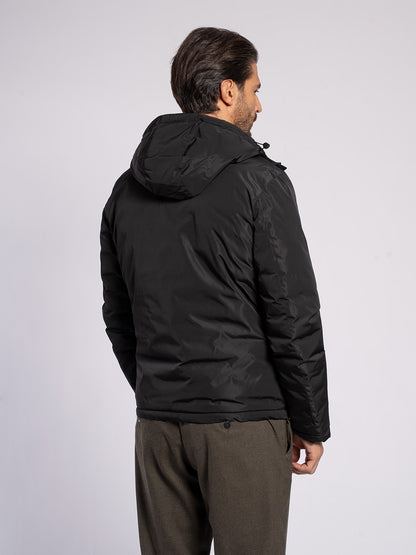 Caban double face in tessuto tecnico