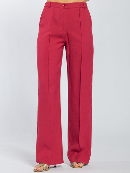 Pantalone tailleur wide leg