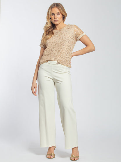 Pantalone in punto milano stretch