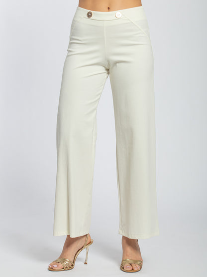 Pantalone in punto milano stretch