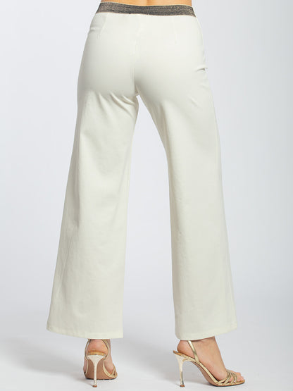 Pantalone in punto milano stretch