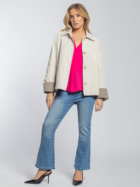 Giubbino in tessuto liscio