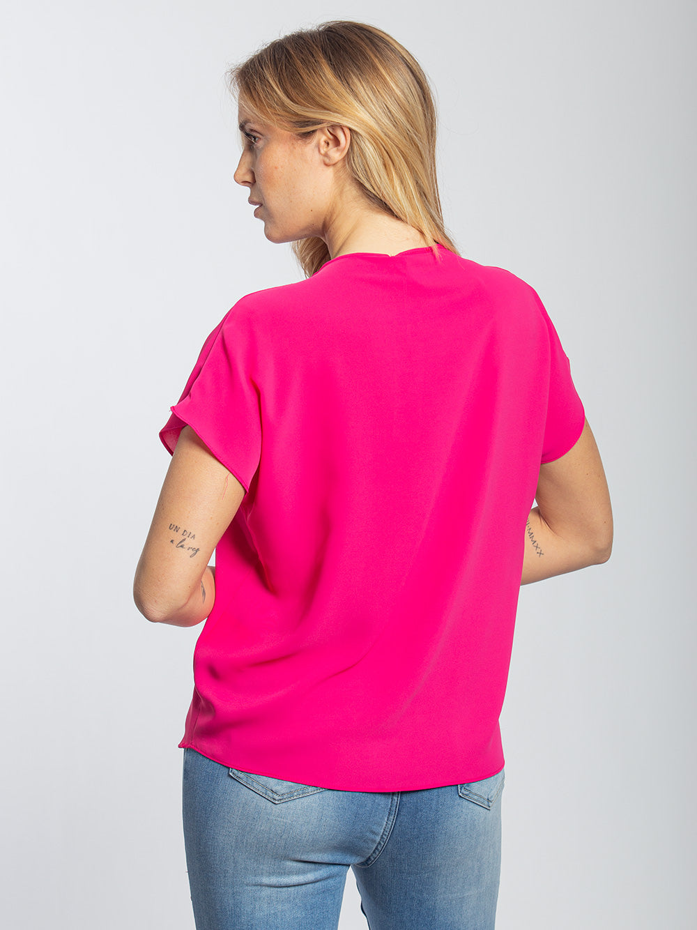 Blusa in georgette scollo a V