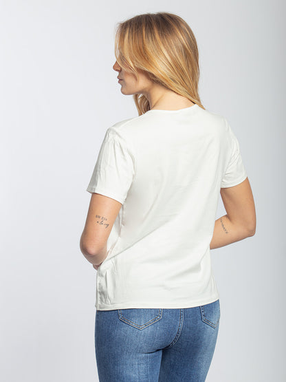 T-shirt in cotone con patch