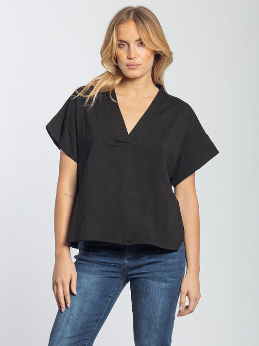 T-shirt scollo a v