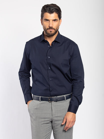 Camicia in cotone liscio