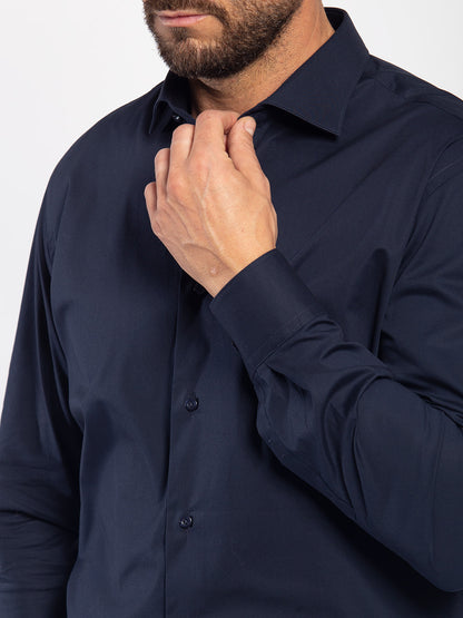 Camicia in cotone liscio