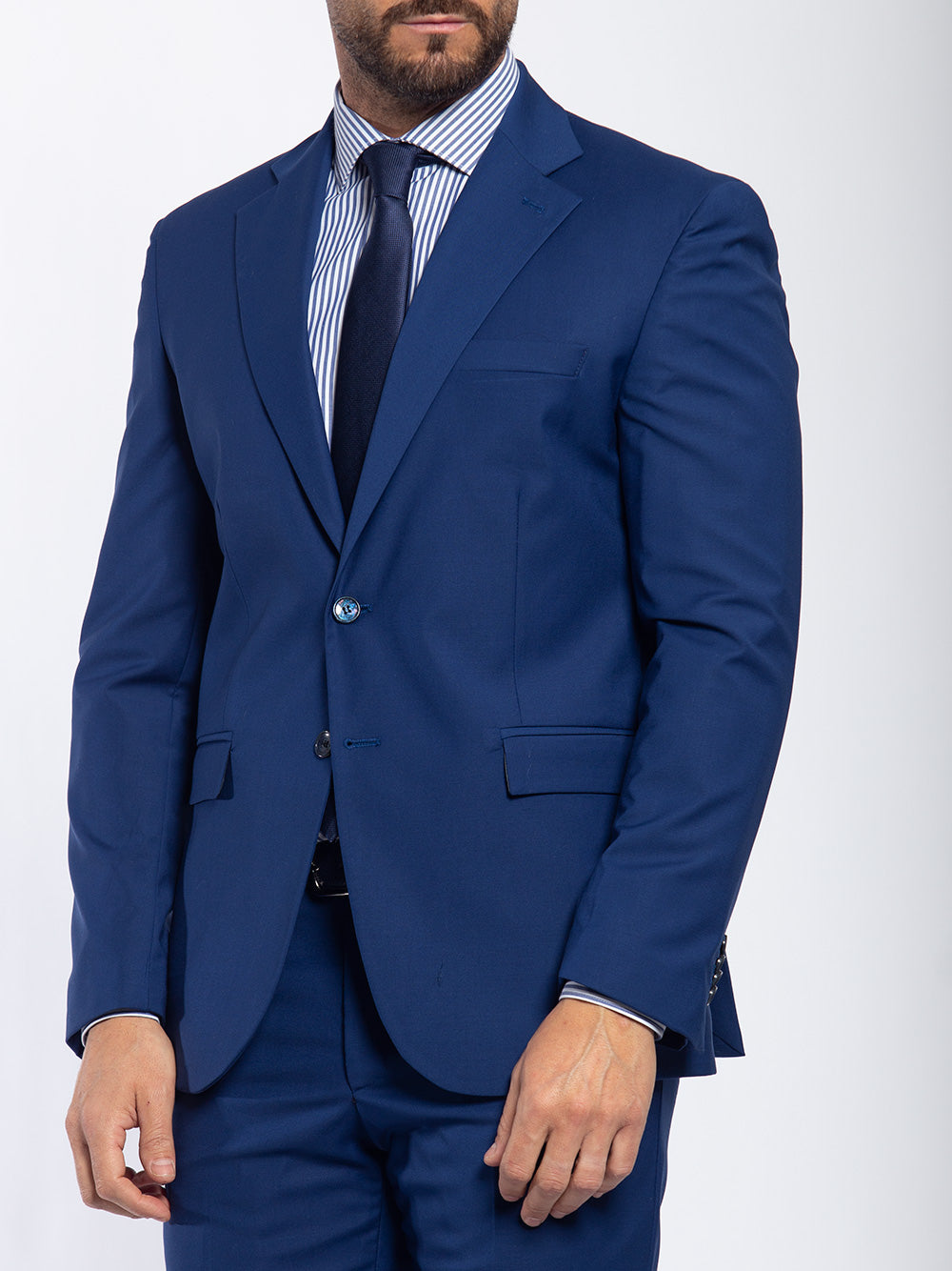 Abito monopetto in misto lana