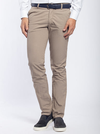 Pantalone in policotone elastico