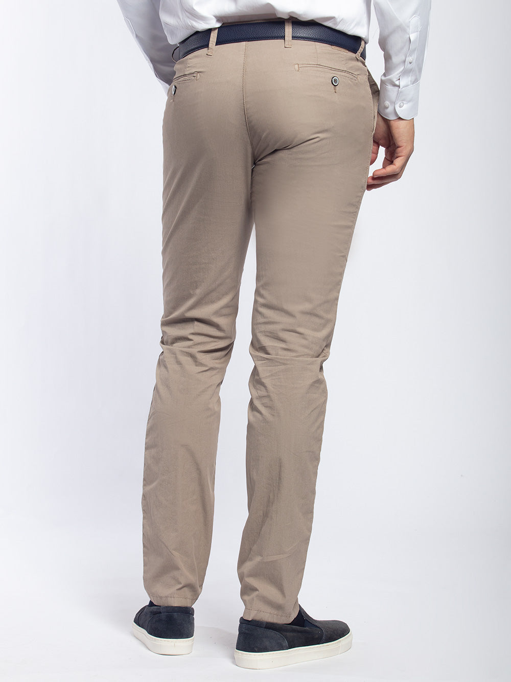Pantalone in policotone elastico