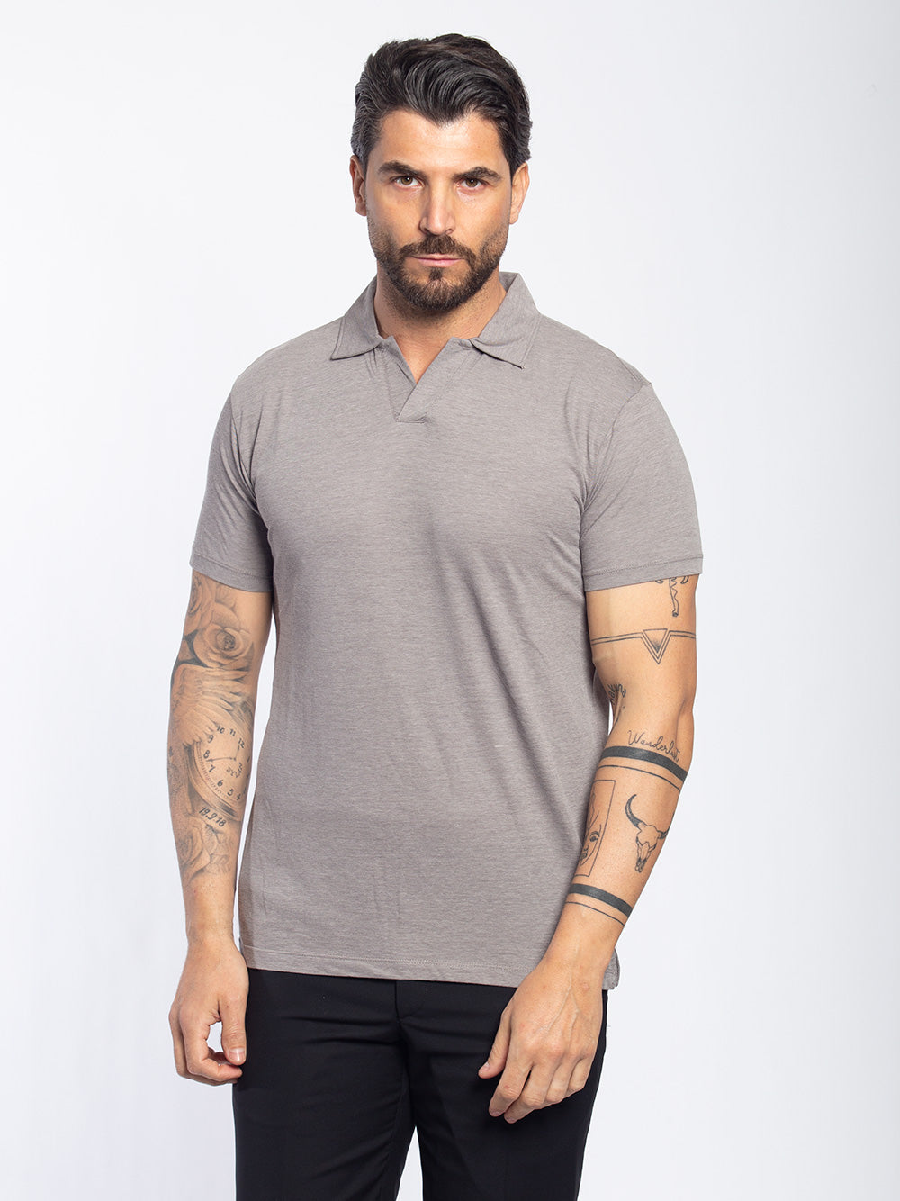 Polo in cotone jersey elasticizzato